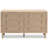 Cielden Soft Gray/Tan Upholstered Platform Bedroom Set by Ashley at Eve Furniture