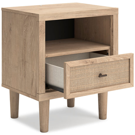 Cielden Soft Gray/Tan Upholstered Platform Bedroom Set by Ashley at Eve Furniture