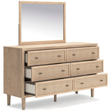Cielden Soft Gray/Tan Upholstered Platform Bedroom Set by Ashley at Eve Furniture