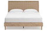 Cielden Tan King Platform Bed by Ashley at Eve Furniture