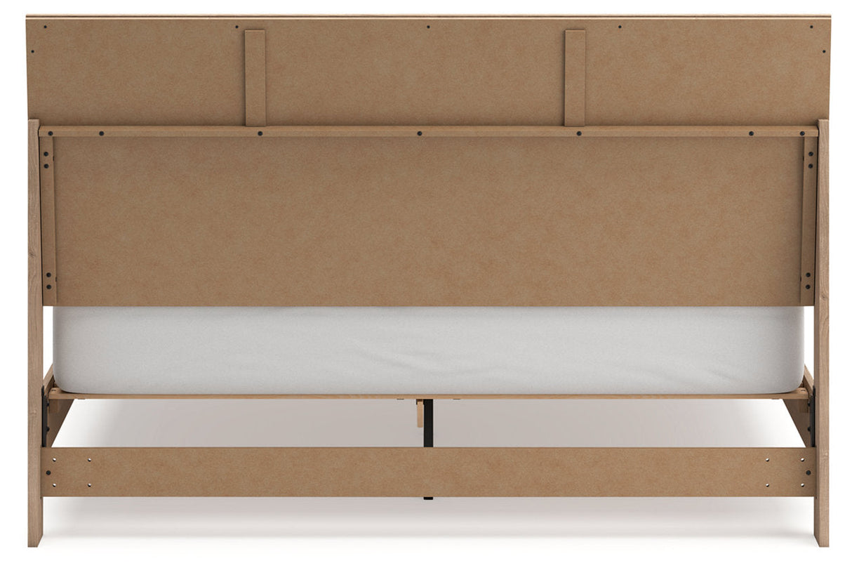 Cielden Tan King Platform Bed by Ashley at Eve Furniture