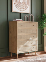 Cielden Tan Platform Bedroom Set by Ashley at Eve Furniture