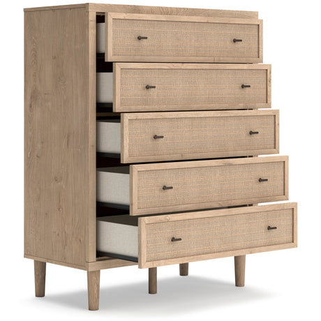 Cielden Tan Platform Bedroom Set by Ashley at Eve Furniture