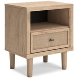 Cielden Tan Platform Bedroom Set by Ashley at Eve Furniture