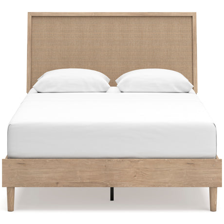 Cielden Tan Platform Bedroom Set by Ashley at Eve Furniture