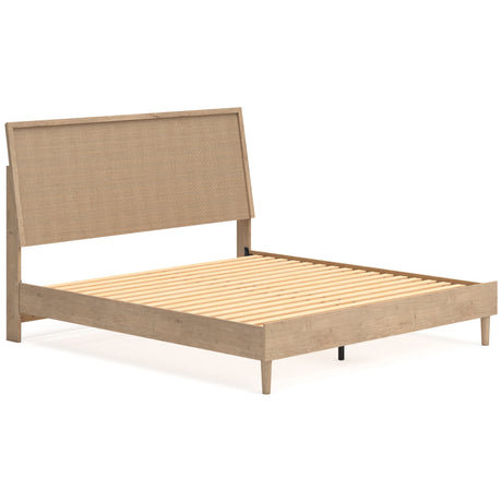 Cielden Tan Platform Bedroom Set by Ashley at Eve Furniture