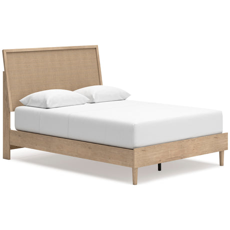 Cielden Tan Platform Bedroom Set by Ashley at Eve Furniture