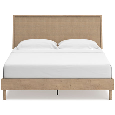 Cielden Tan Platform Bedroom Set by Ashley at Eve Furniture