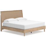 Cielden Tan Platform Bedroom Set by Ashley at Eve Furniture