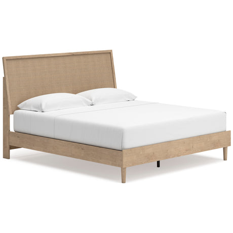 Cielden Tan Platform Bedroom Set by Ashley at Eve Furniture