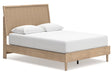 Cielden Tan Queen Platform Bed by Ashley at Eve Furniture