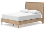 Cielden Tan Queen Platform Bed by Ashley at Eve Furniture
