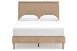 Cielden Tan Queen Platform Bed by Ashley at Eve Furniture