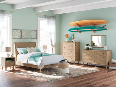 Cielden Two-tone Full Platform Bed by Ashley at Eve Furniture