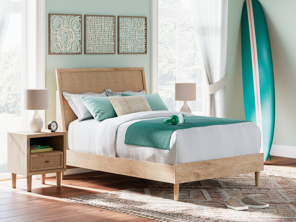 Cielden Two-tone Full Platform Bed by Ashley at Eve Furniture