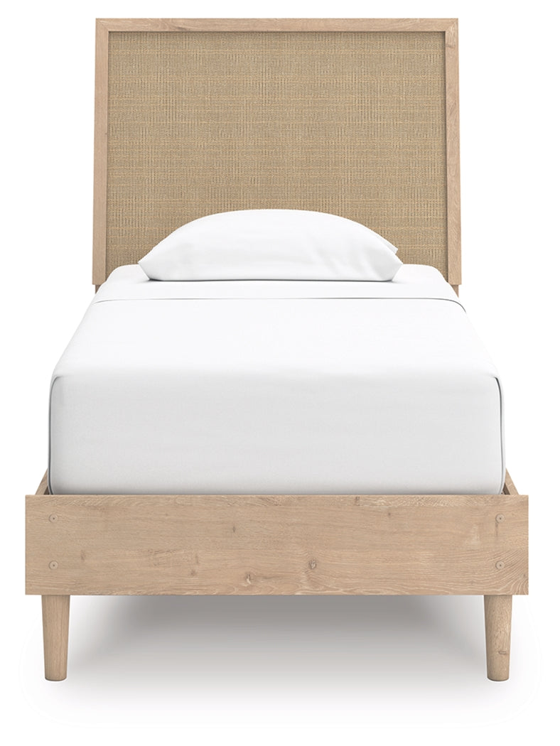 Cielden Two-tone Twin Platform Bed by Ashley at Eve Furniture