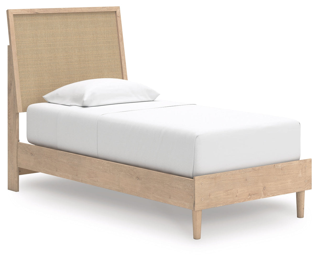 Cielden Two-tone Twin Platform Bed by Ashley at Eve Furniture