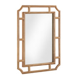 Cienna 24"x32.2" Natural Rattan Wall Mirror by TOV Furniture at Eve Furniture