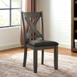 Cilgerran Gray/Dark Gray Side Chair Set of 2 by Furniture of America at Eve Furniture