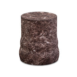 Cilla Red Faux Levanto Marble Indoor/Outdoor Concrete Side Table by TOV Furniture at Eve Furniture