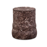 Cilla Red Faux Levanto Marble Indoor/Outdoor Concrete Side Table by TOV Furniture at Eve Furniture