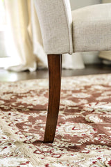 Cimma Espresso/Ivory Side Chair, Set of 2 by Furniture of America at Eve Furniture