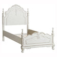 Cinderella Antique White Twin Poster Bed by Homelegance at Eve Furniture