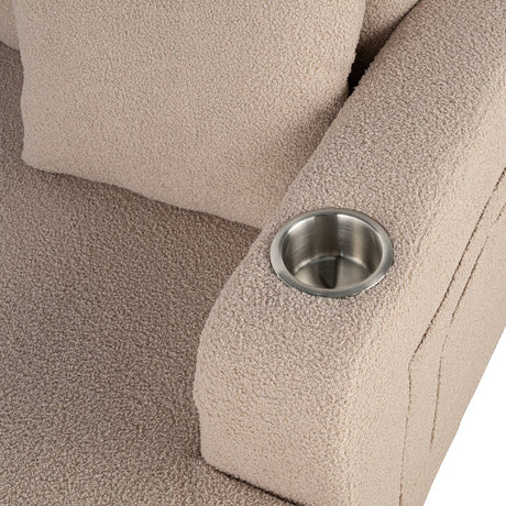 Cinderford Beige Sofa & Loveseat by Furniture of America at Eve Furniture