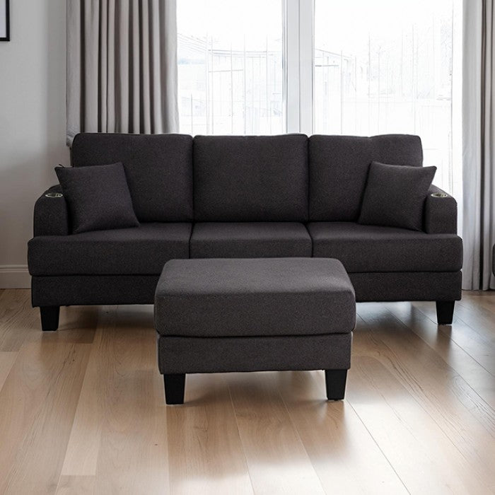 Cinderford Dark Gray Sofa by Furniture of America at Eve Furniture