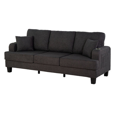 Cinderford Dark Gray Sofa & Loveseat by Furniture of America at Eve Furniture