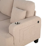Cinderford Beige Sofa & Loveseat by Furniture of America at Eve Furniture
