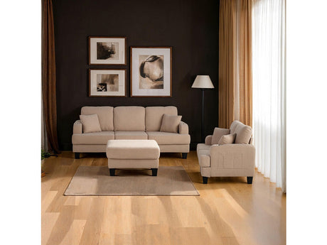 Cinderford Beige Sofa & Loveseat by Furniture of America at Eve Furniture