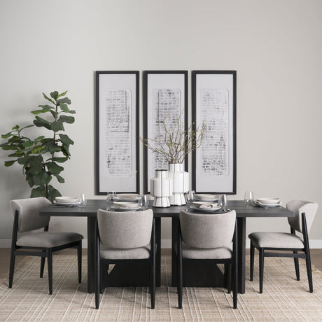 Cipher I by Mercana Studio a Hand Embellished Framed Art Print Matted under Glass by Mercana at Eve Furniture