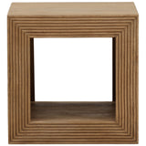 Cipriano Side Table, Natural by Dovetail at Eve Furniture