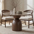 Cirava Dark Brown Round Dining Table by Furniture of America at Eve Furniture