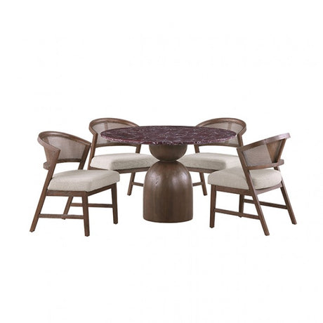 Cirava Red 5-Piece 5-Piece Dining Room Set by Furniture of America at Eve Furniture
