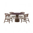Cirava Red 5-Piece 5-Piece Dining Room Set by Furniture of America at Eve Furniture