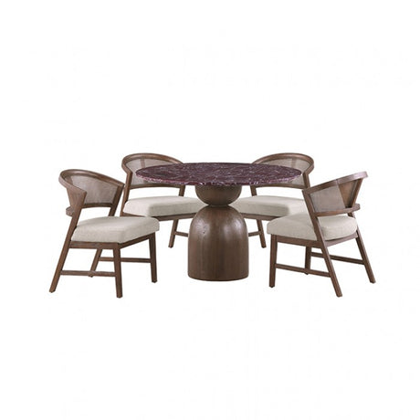 Cirava Red 5-Piece 5-Piece Dining Room Set by Furniture of America at Eve Furniture