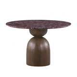 Cirava Red Round Dining Table by Furniture of America at Eve Furniture
