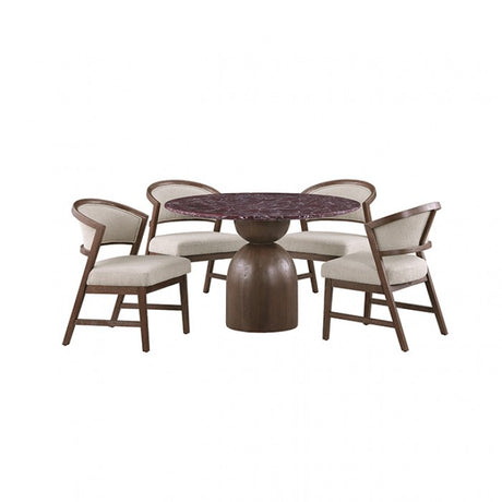 Cirava Red/White 5-Piece 5-Piece Dining Room Set by Furniture of America at Eve Furniture