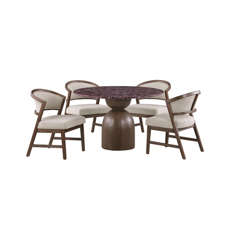 Cirava Red/White 5-Piece 5-Piece Dining Room Set by Furniture of America at Eve Furniture