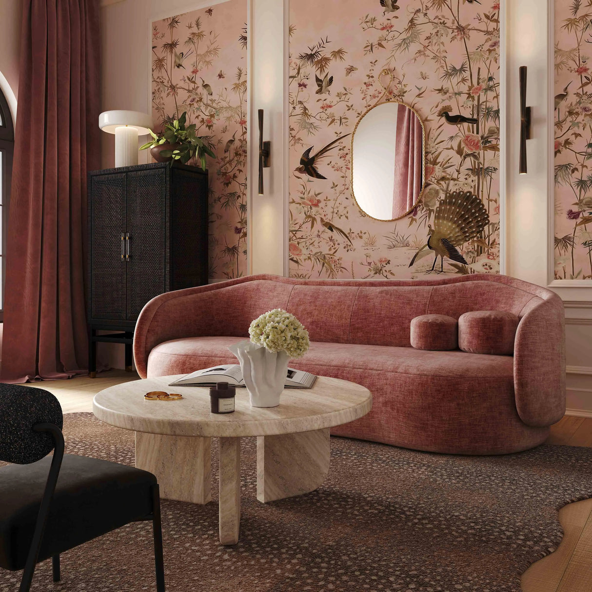 Circe Textured Velvet Sofa by TOV Furniture at Eve Furniture
