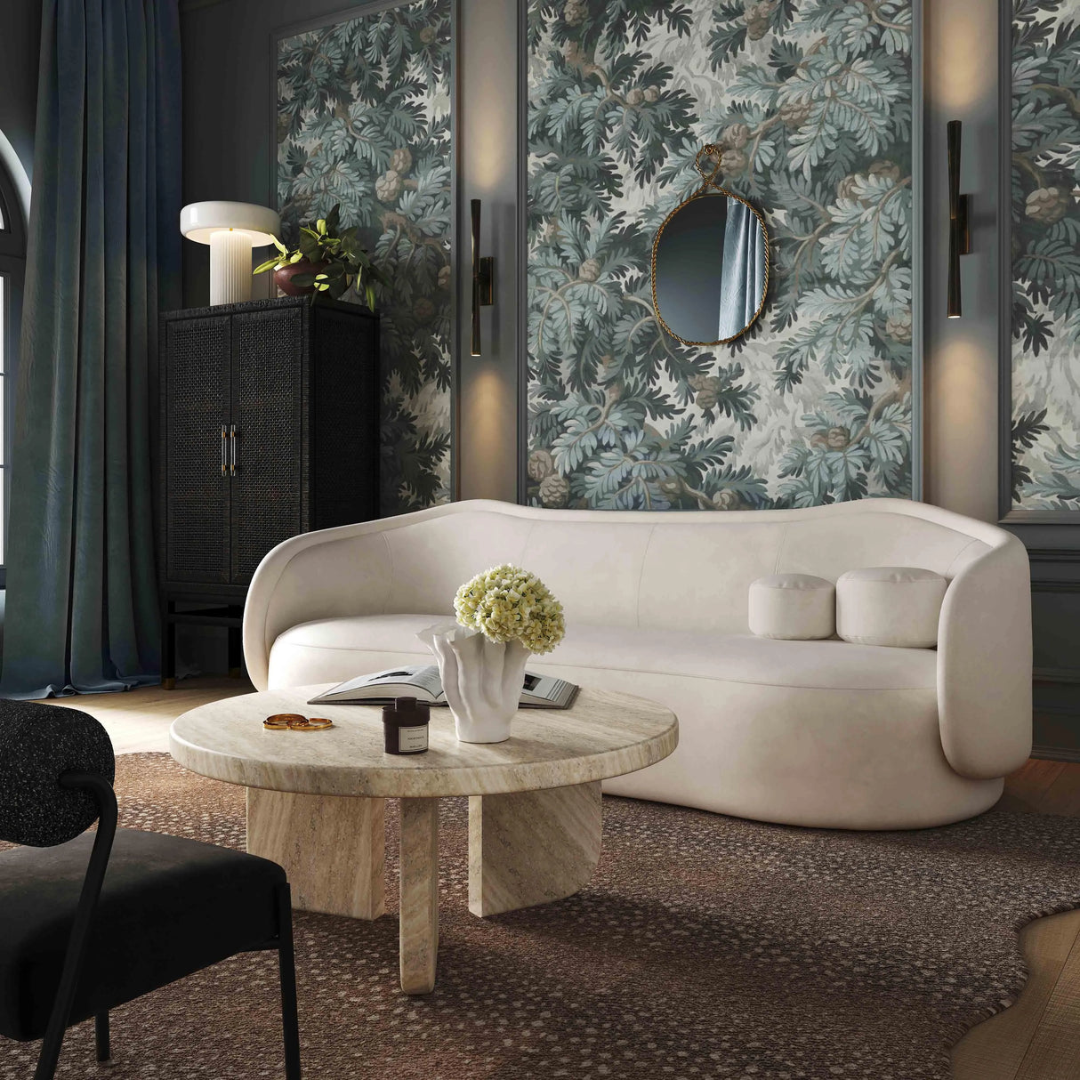 Circe Textured Velvet Sofa by TOV Furniture at Eve Furniture