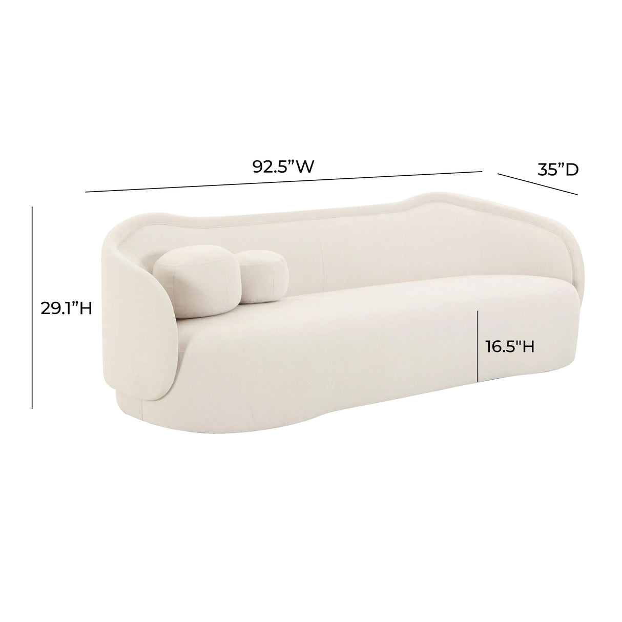 Circe Textured Velvet Sofa by TOV Furniture at Eve Furniture