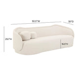 Circe Textured Velvet Sofa by TOV Furniture at Eve Furniture
