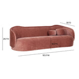 Circe Textured Velvet Sofa by TOV Furniture at Eve Furniture