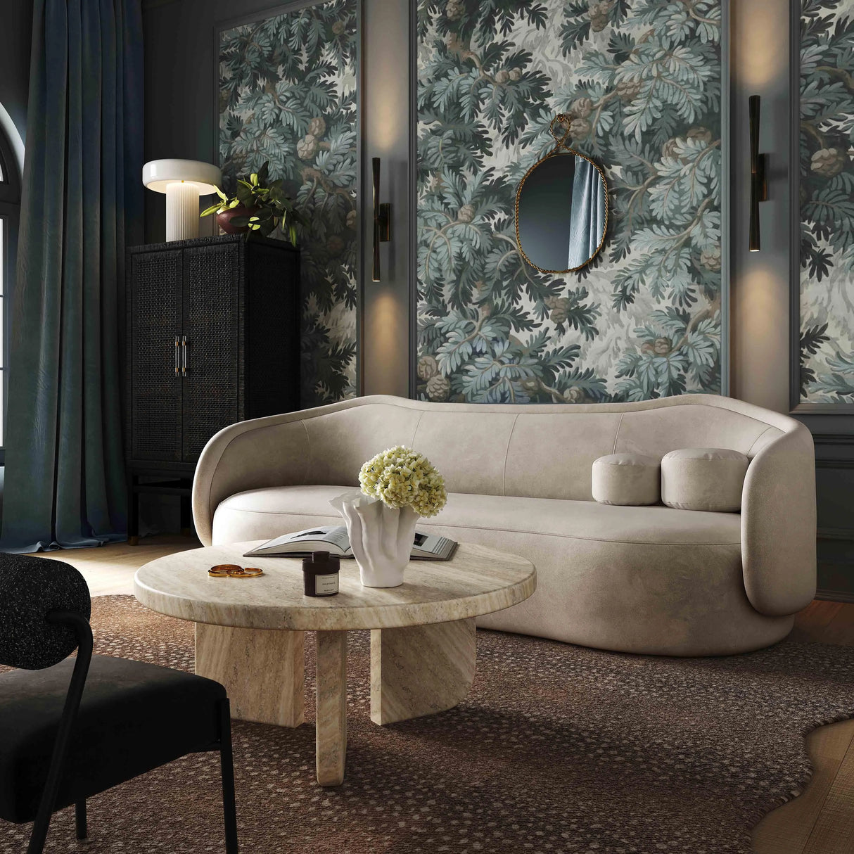 Circe Textured Velvet Sofa by TOV Furniture at Eve Furniture