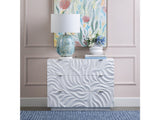 Cirrus White Three-Drawer Chest by Crestview at Eve Furniture
