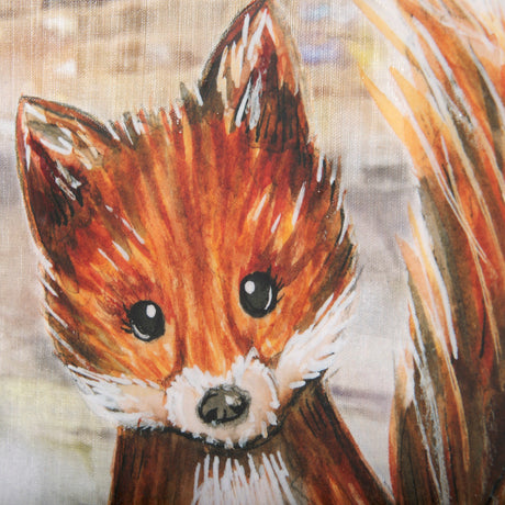 City Fox by Mercana Studio a Hand Embellished Textured Canvas by Mercana at Eve Furniture