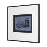 City of Canals I by Mercana Studio Hand Embelished Textured Framed Artwork Matted under Glass by Mercana at Eve Furniture